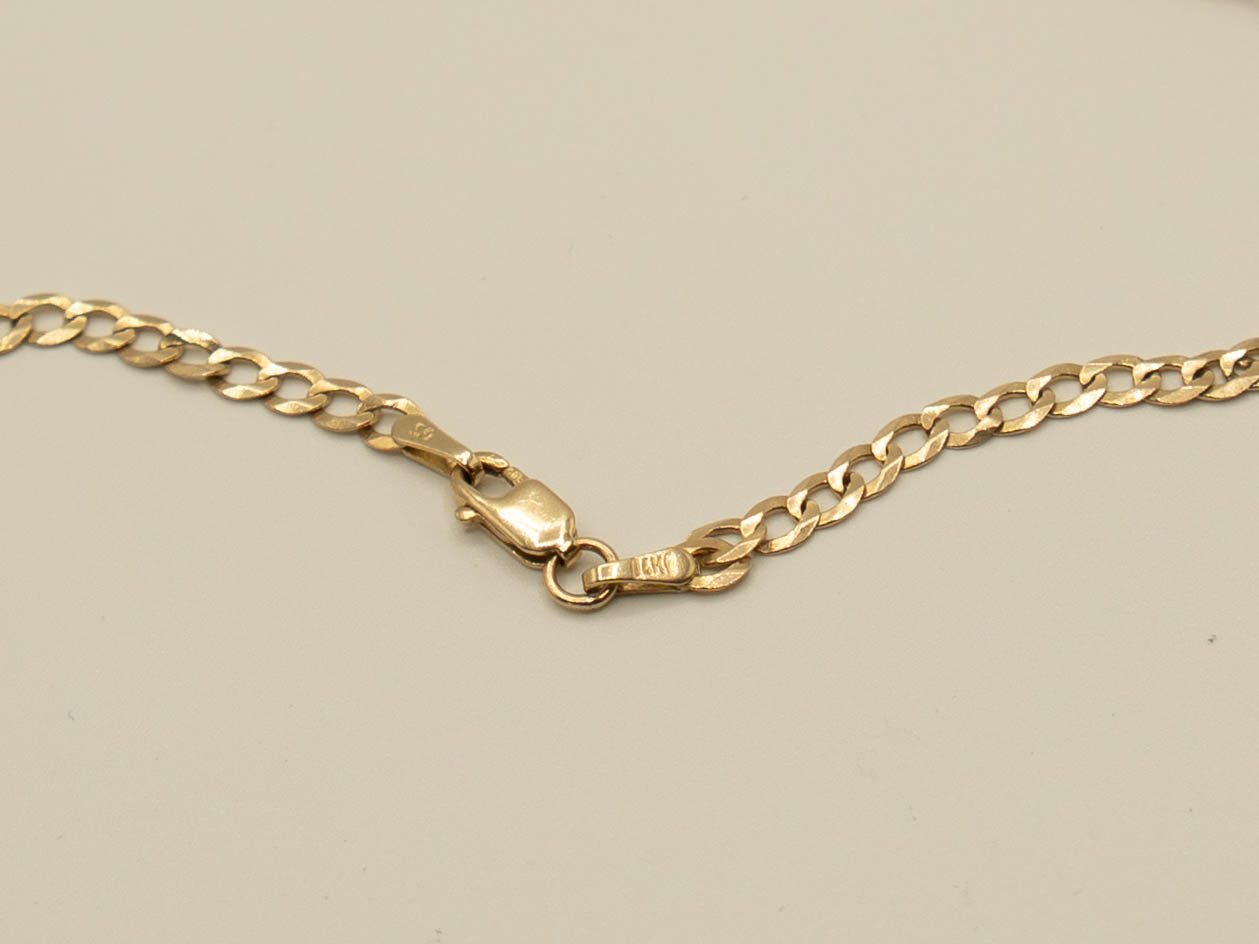 CADENA CORTE BRILLO 14 K