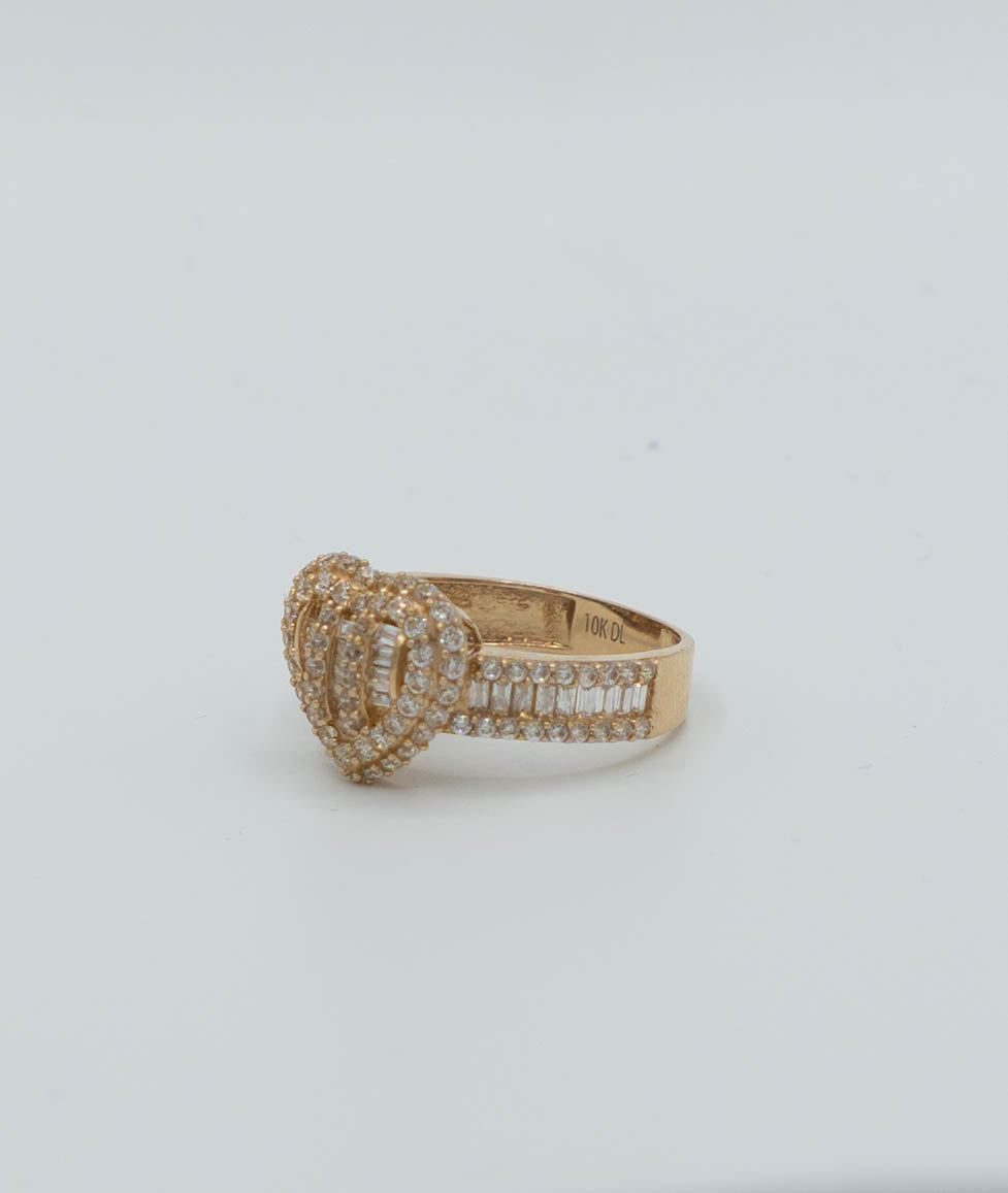Anillo de mujer con piedras 10 K